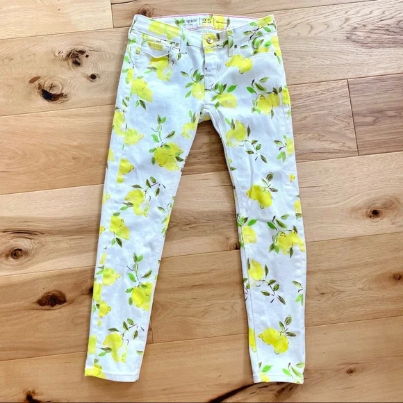 Kate Spade Brooke Street Capri Lemon Pants EUC - Picture 5 of 16